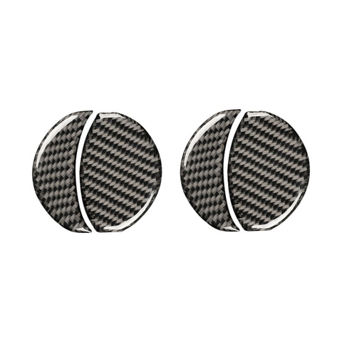 Car Carbon Fiber Central Control Air Outlet Decorative Sticker for Subaru BRZ / Toyota 86 2013-2020, Left and Right Drive Universal, Central Control Air Outlet