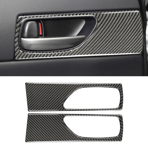 Car Carbon Fiber Rear Door Handle Decorative Sticker for Lexus IS250 2013-, Left Drive, Rear Door Handle