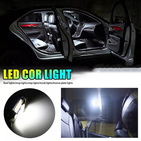 2pcs 41mm DC12-24V / 1W / 6000K / 60LM 18LEDs SMD Car Reading Lamp Dome Light, 41mm