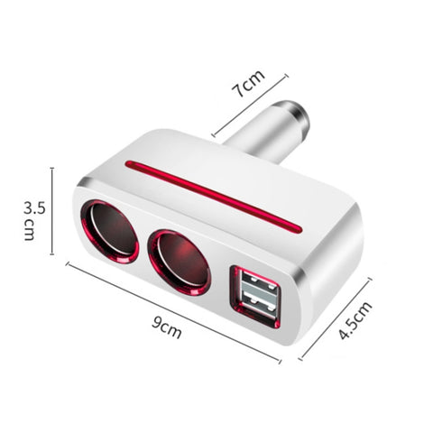 SHUNWEI SD-1918 80W 3.1A Car 2 in 1 Dual USB Charger, SD-1918 (Black), SD-1918