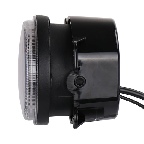 2 PCS DC12V-30V / 30W / 3A / 1440LM 12LEDs  4 inch Car LED Colorful Fog Light, Style: White Background, Style: White Background (White Light), Style: White Background (Yellow Light)