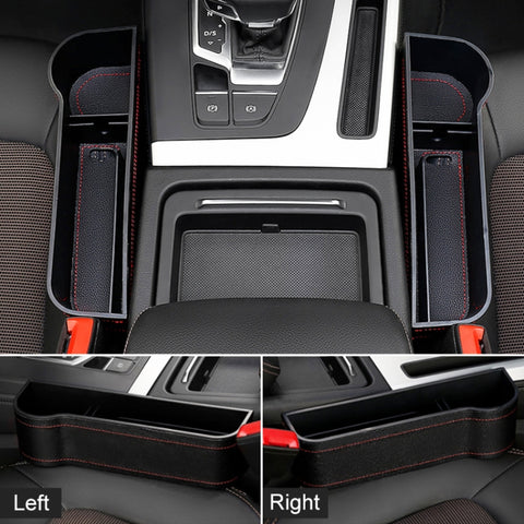2 PCS Car Multi-functional Principal And Deputy Driver Seat Console Leather Box, Seat Console Leather Box (Black), Seat Console Leather Box (Beige), Seat Console Leather Box (Red), Seat Console Leather Box (Brown)