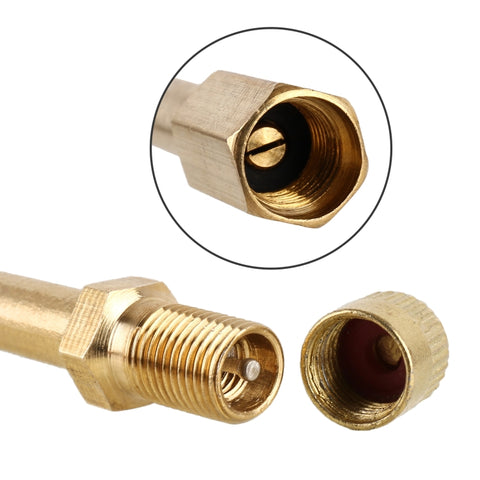 5 PCS Car Tires Valve Inflatable Extension Tube, Length: 120mm, 120mm, Pure Copper