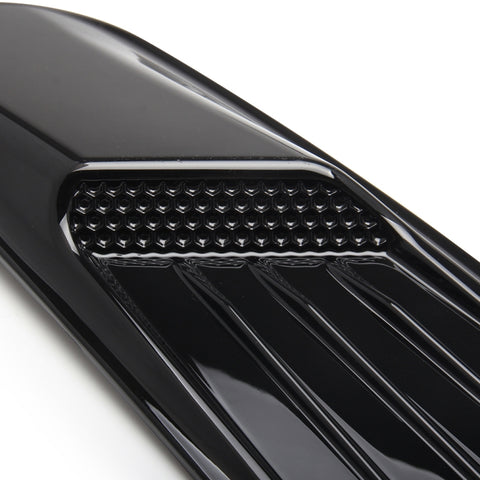 2 PCS Car Decorative Air Flow Intake Scoop Bonnet Side Fender Vent Hood Set for Ford Mustang 2015-2017, Bright Black, For Ford Mustang 2015-2017, Bright Black