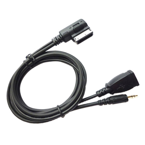 Car AMI AUX Audio Cable AUX + USB Charging + Mobile Music for Mercedes-Benz, For Mercedes-Benz (USB)