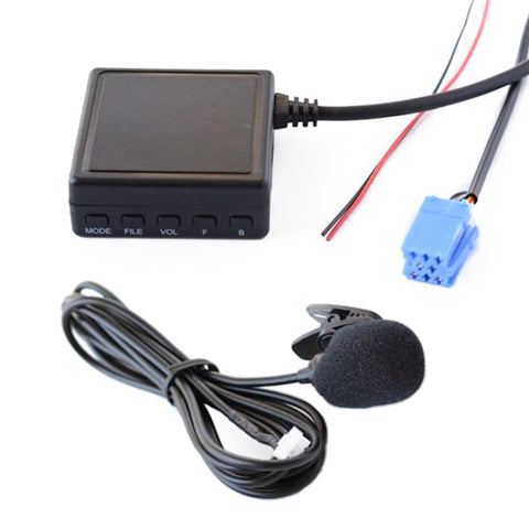 Car AUX Bluetooth Wireless Audio Cable Wiring Harness with MIC for Mercedes-Benz Smart 450, For Mercedes-Benz Smart 450(MIC)