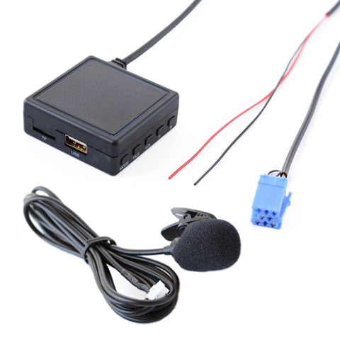 Car AUX Bluetooth Wireless Audio Cable Wiring Harness with MIC for Mercedes-Benz Smart 450, For Mercedes-Benz Smart 450(MIC)