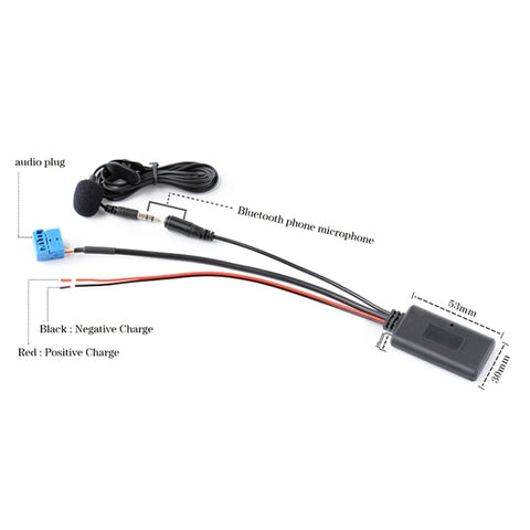 Car Bluetooth Music AUX Audio Cable + MIC for Audi A4 / Volkswagen Golf, For Audi A4 / Volkswagen Golf