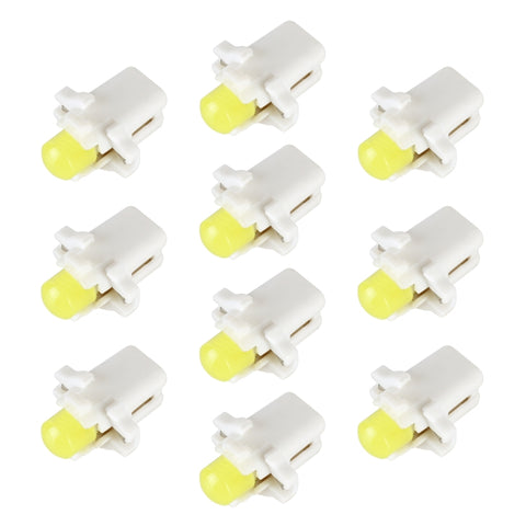 10 PCS B8.3 0.2W DC12V Wedge Instrument Panel COB LED Light Dashboard Gauge Cluster Indicator Lamp Bulb, B8.3 (Yellow Light), B8.3 (Blue Light), B8.3 (Green Light), B8.3 (Red Light), B8.3 (White Light)