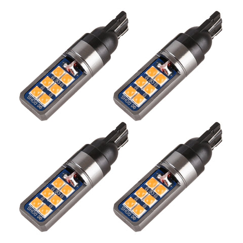 4 PCS T10 DC12V / 4W Car Clearance Light 12LEDs SMD-3030 Lamp Beads, 12LEDs SMD-3030 (Green Light), 12LEDs SMD-3030 (Red Light), 12LEDs SMD-3030 (White Light), 12LEDs SMD-3030 (Yellow Light), 12LEDs SMD-3030 (Ice Blue Light), 12LEDs SMD-3030 (Blue Ligh...