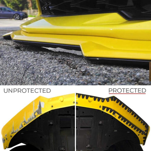 Car Modified Bumper Guard Kit Black, Black
