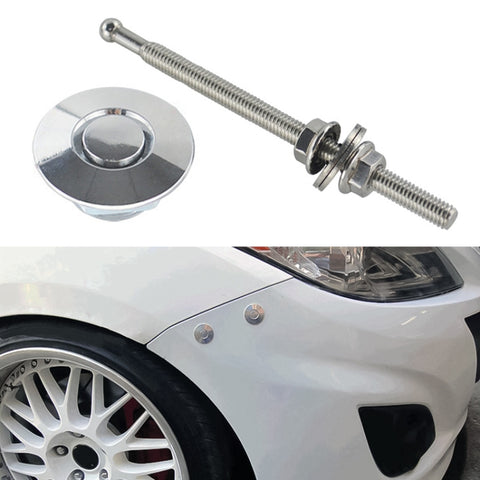 100mm Stainless Steel Quick-pins Push Button Billet Hood Pins Lock Clip Kit, 100mm (Red), 100mm (Blue), 100mm (Black), 100mm (Silver)