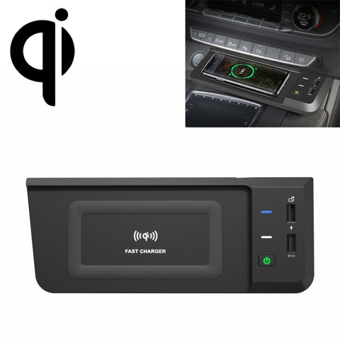HFC-1051 Car Qi Standard Wireless Charger 15W / 10W Quick Charging for Audi Q5L 2018-2022, Left Driving, HFC-1051