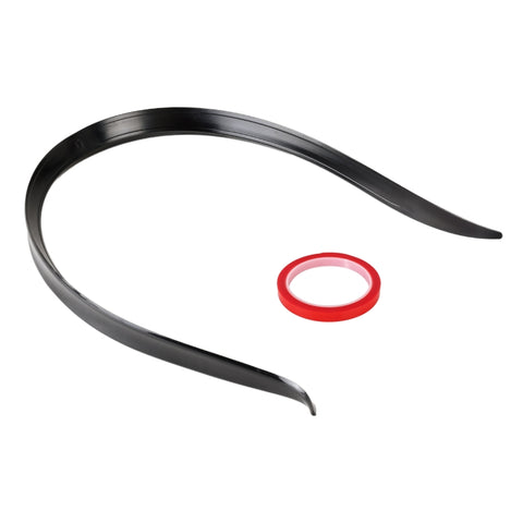 Car Modified Plastic Rear Wing Side Spoiler Lip, Black, Black