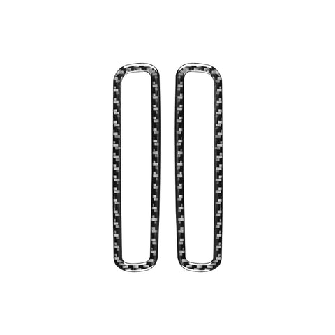 2 PCS / Set Carbon Fiber Car A-pillar Air Outlet Frame Decorative Sticker for Volkswagen Scirocco 2009-2016,Left and Right Drive Universal, A-pillar Air Outlet Frame