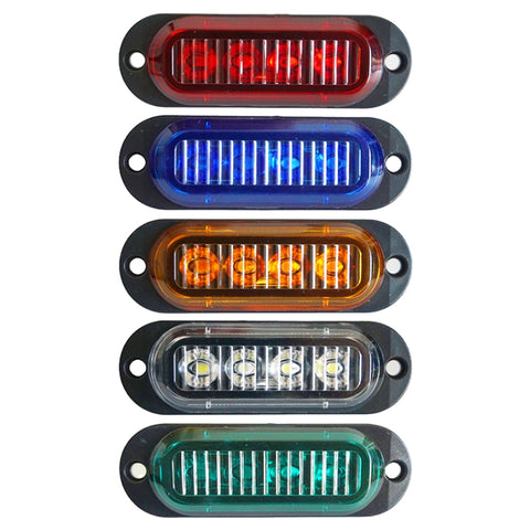 5 PCS MK-087 Car / Truck 4LEDs Side Marker Indicator Lights Bulb Lamp, MK-087(White Light), MK-087(Yellow Light), MK-087(Blue Light), MK-087(Green Light), MK-087(Red Light)