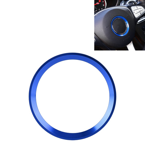 Car Steering Wheel Decorative Ring Cover for Mercedes-Benz,Inner Diameter: 5.6cm, 5.6cm (Blue), 5.6cm (Red), 5.6cm (Silver)