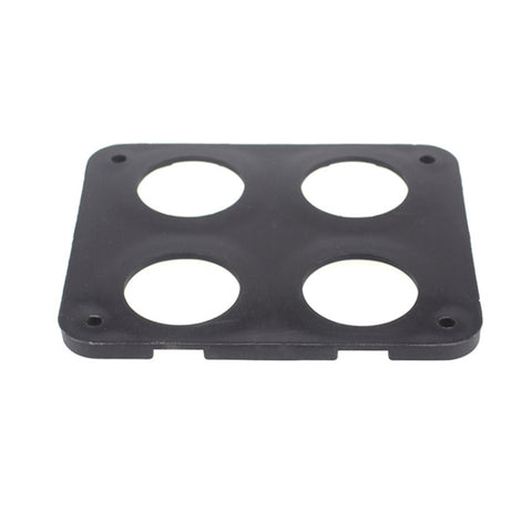 5 PCS 4-Hole Car Modified USB Charging Voltmeter Cigarette Lighter Panel, 4-Hole