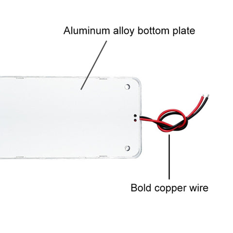 2 PCS ZS-3347 DC12-24V High Bright 108 COB Lamp Beads Car Dome Light Cabin Light Bar, ZS-3347