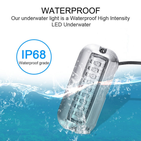 2 PCS MK-027 Ship / Yacht 10-30V 27LEDs Waterproof Stainless Steel Underwater Light, Underwater Light(Red Light), Underwater Light(White Light), Underwater Light(Green Light), Underwater Light(Blue Light)