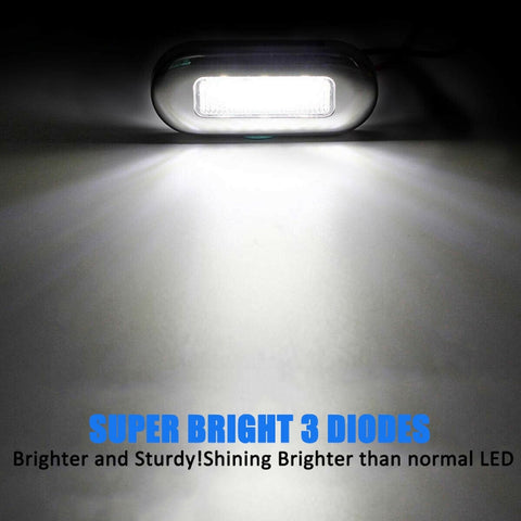 MK-056 Ship / Yacht 3 inch 12V LED Waterproof Stainless Steel Underwater Light, 12V White Light, 12V Blue Light