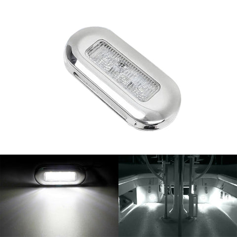 MK-056 Ship / Yacht 3 inch 12V LED Waterproof Stainless Steel Underwater Light, 12V White Light, 12V Blue Light
