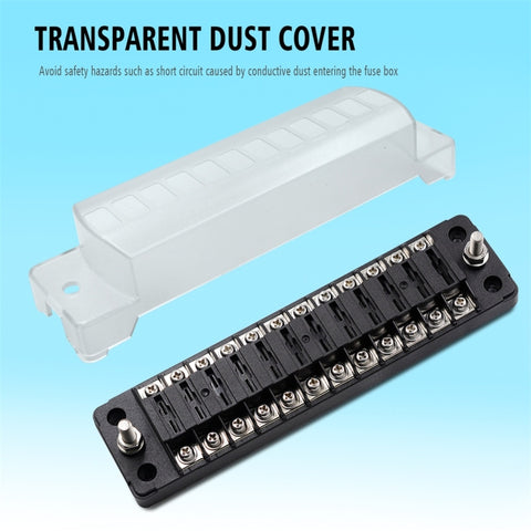 CS-979A2 FB1904 1 In 1 Out 12 Ways No Distinction Positive Negative Fuse Box without Fuse for Auto Car Truck Boat, CS-979A2