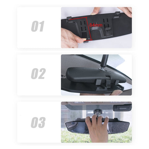 SHUNWEI SD-2414 Car Anti-glare Rear-view Mirror, Size: 244 x 90mm, 244 x 90mm