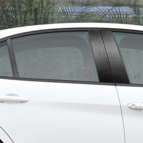 For Alfa Romeo Giulia Carbon Fiber Car B / C / Middle Pillar Door Window Decorative Sticker,Left and Right Drive Universal, Door Window