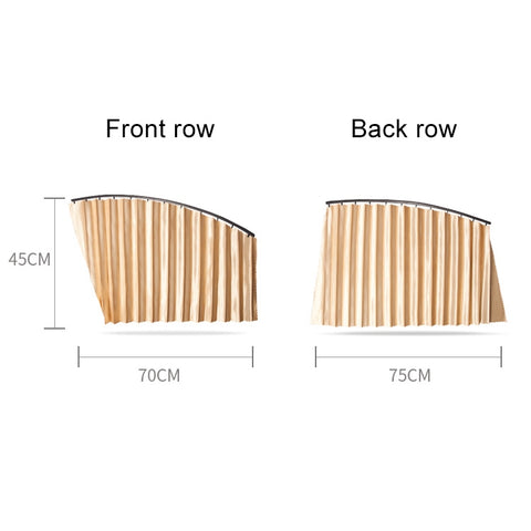 2 PCS Car Auto Sunshade Curtains Windshield Cover for the Rear Seat, Rear Seat, Black, Rear Seat, Gold, Rear Seat, Silver