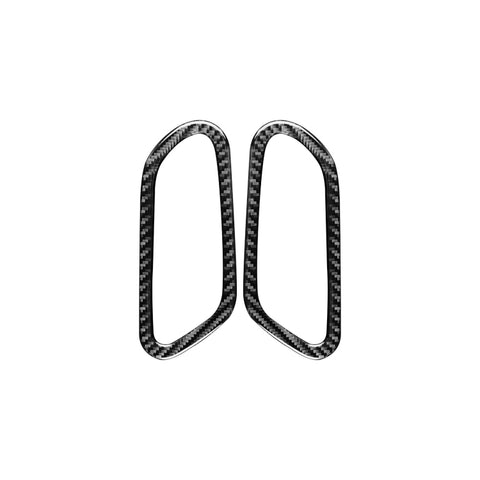 2 PCS / Set Carbon Fiber Car Inner Door Handle Decorative Sticker for Volkswagen Scirocco 2009-2016,Left and Right Drive Universal, Inner Door Handle