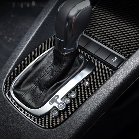 Carbon Fiber Car Gear B Decorative Sticker for Volkswagen Golf 6 2008-2012, Right Driving, Gear B, Right Driving