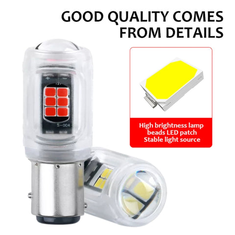 2pcs 1157 DC12V / 2.16W / 0.18A / 480LM Car LED Brake Light, 1157 (Yellow Light), 1157 (Red Light), 1157 (White Light)