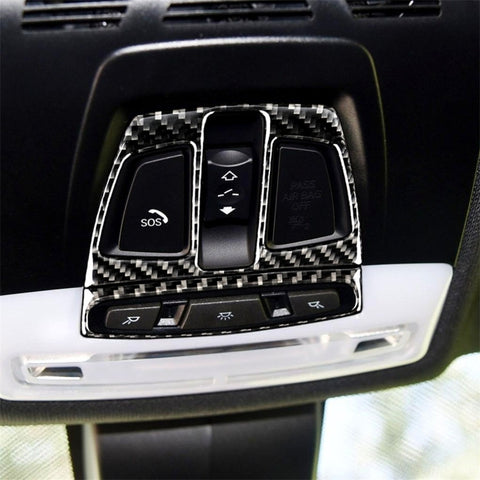 Carbon Fiber Car Reading Light Panel Decorative Sticker for BMW F20 2012-2017 / F30 / F34 / F32 2013-2017 / X5 2014-2017 / X6 2015-2017 / X1 2016-2017, Reading Light