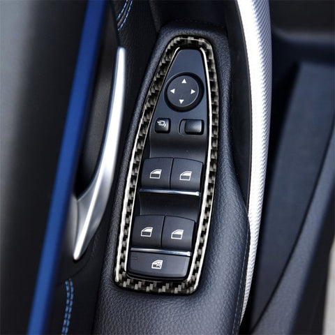 Carbon Fiber Car Lifting Panel Decorative Sticker for BMW F20 / F21 2012-2016 / F30 2013-2015 / F34 2013-2016, Lifting Panel