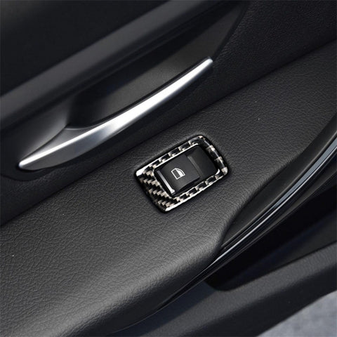 Carbon Fiber Car Lifting Panel Decorative Sticker for BMW F20 / F21 2012-2016 / F30 2013-2015 / F34 2013-2016, Lifting Panel