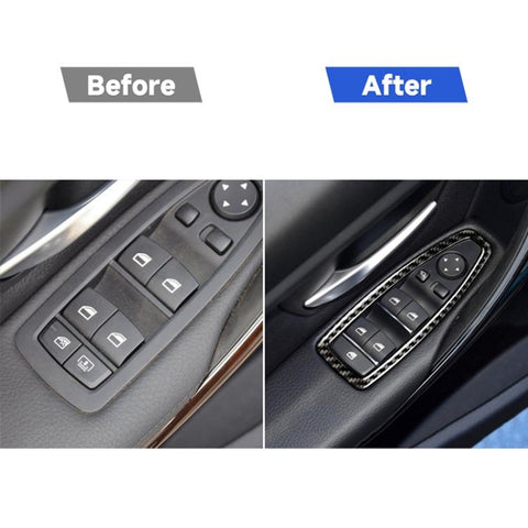 Carbon Fiber Car Lifting Panel Decorative Sticker for BMW F20 / F21 2012-2016 / F30 2013-2015 / F34 2013-2016, Lifting Panel