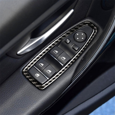 Carbon Fiber Car Lifting Panel Decorative Sticker for BMW F20 / F21 2012-2016 / F30 2013-2015 / F34 2013-2016, Lifting Panel