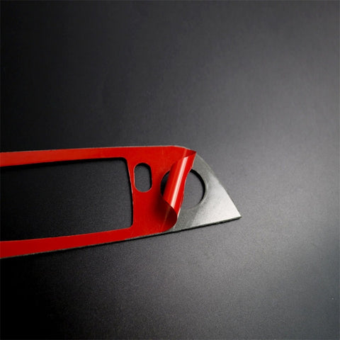 4 PCS Carbon Fiber Car Left Driving Lifting Panel Decorative Sticker without Folding for BMW E90 / 320i / 325i, Diameter: 37.8cm, without Folding,Diameter: 37.8cm