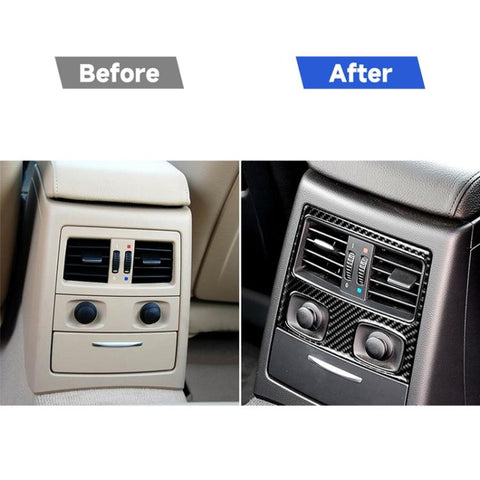 Carbon Fiber Car Rear Air Vent Decorative Sticker for BMW E90 / E92 2005-2012, Rear Air Vent with Hole, Rear Air Vent