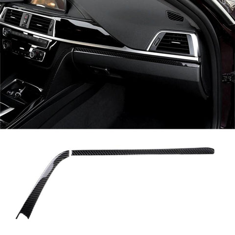 Carbon Fiber Car Copilot Central Control Decorative Sticker for BMW F30 2013-2018 / F34 2013-2018, Sutible for Left Driving, Copilot Central Control