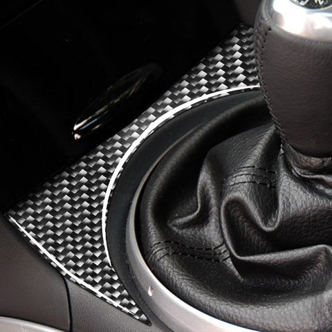 Car Carbon Fiber Gear Position Console Upper Decorative Sticker for Mazda RX8 2004-2008, Left and Right Drive Universal, Gear Position Console Upper