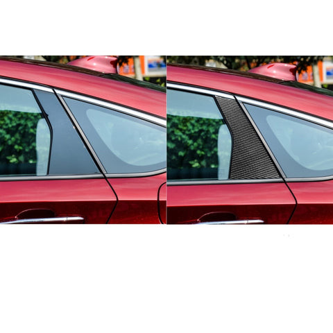 6 in 1 Car Carbon Fiber B-pillar Decorative Sticker for Honda 10th Generation Accord 2018-2021, Left and Right Drive Universal, B-pillar