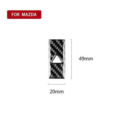 Car Carbon Fiber Warning Light Decorative Sticker for Mazda CX-5 2017-2018, Left and Right Drive Universal, Warning Light