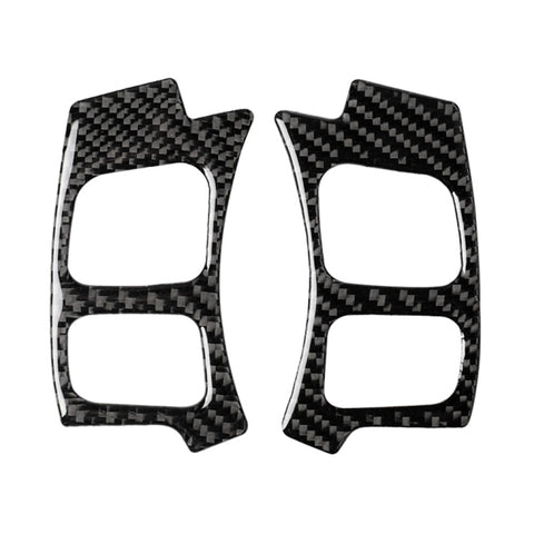 Car Carbon Fiber Steering Wheel Button Decorative Sticker for Lexus NX200 / 200t / 300h 2014-2021, Left and Right Drive Universal, Steering Wheel Button