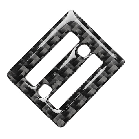 Car Carbon Fiber Middle Air Outlet Decorative Sticker for Lexus IS250 300 350C 2006-2012, Left and Right Drive Universal, Middle Air Outlet