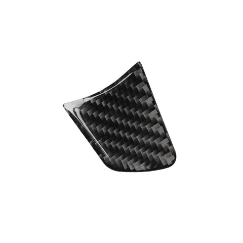 Car Carbon Fiber Steering Wheel Button Decorative Sticker for Audi A6 S6 C7 A7 S7 4G8 2012-2018, Left and Right Drive Universal, Steering Wheel Button