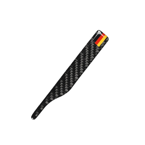 Car Carbon Fiber German Flag Pattern Rearview Mirror Anti-collision Sticker for Audi TT, Left and Right Drive Universal, B Style, Rearview Mirror Anti-collision B