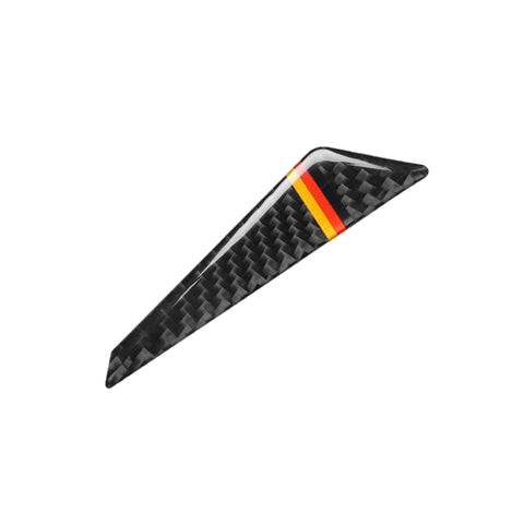 Car Carbon Fiber German Flag Pattern Anti-collision Sticker for Audi TT, Left and Right Drive Universal, Anti-collision