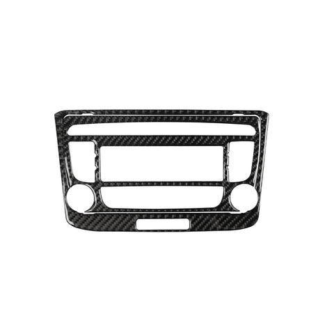 Car Carbon Fiber Air Conditioning CD Panel Decorative Sticker for Audi TT 8n 8J MK123 TTRS 2008-2014, Left and Right Drive Universal, B Style, Air Conditioning CD Panel B